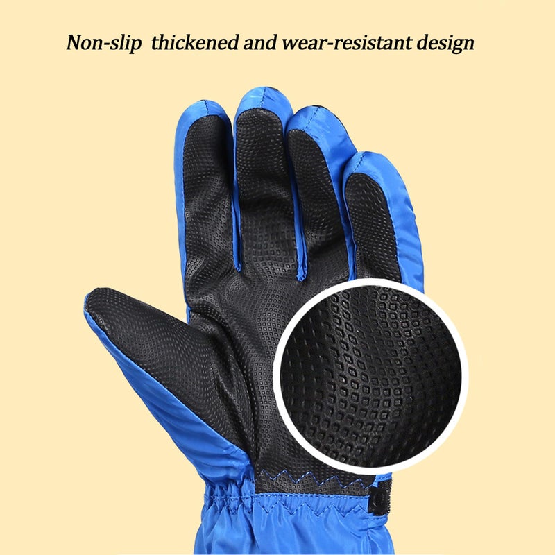 Mawjom Winter-Skiing-Snowboarding-Gloves Warm Outdoor Sports Mittens for Girls Boys 5-10 Years - Image 4