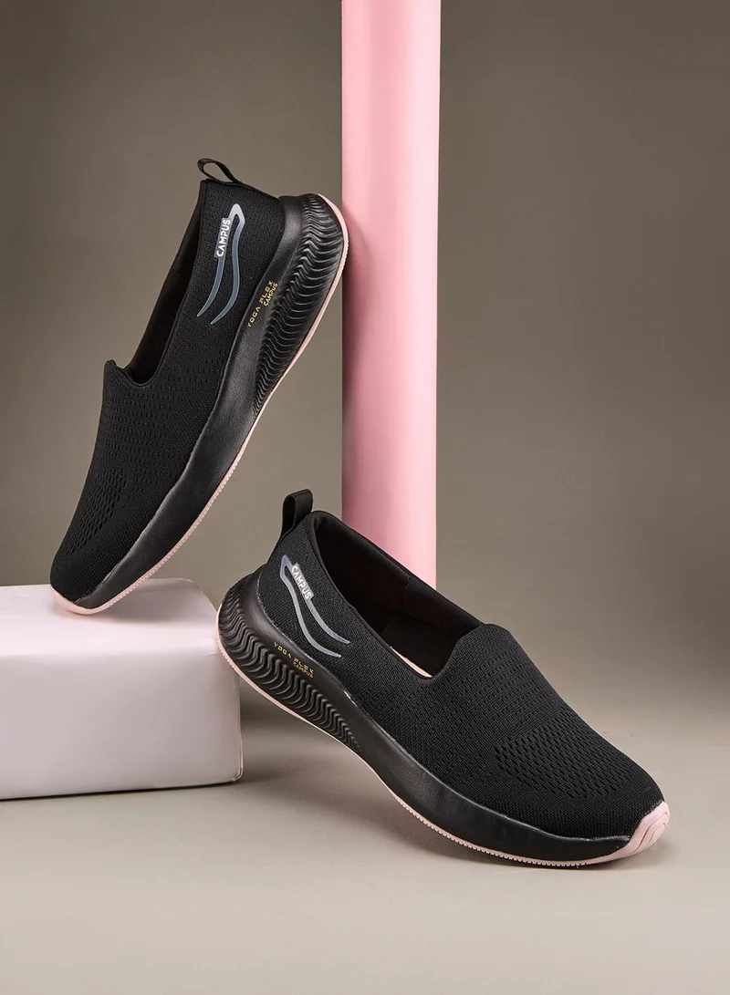 CAMPUS Women's Black Slip On Shoes - Lightweight Shoes, Minimalist Designed for Elegance