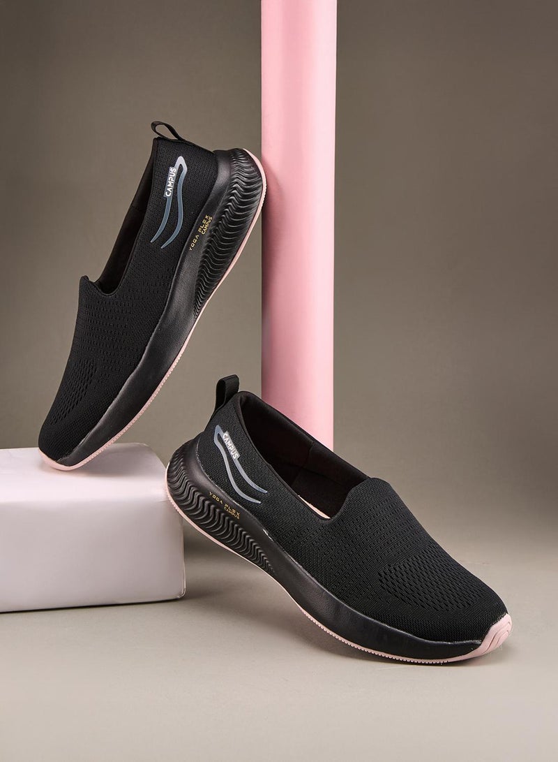 CAMPUS Women's Black Slip On Shoes - Lightweight Shoes, Minimalist Designed for Elegance - Image 1