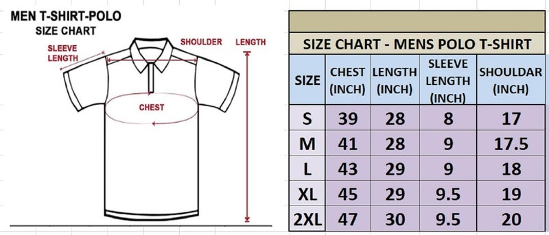 Lymio Men T-Shirt || T-Shirt for Men || Polo T Shirt (Polo-81-Purple-XL) - Image 2