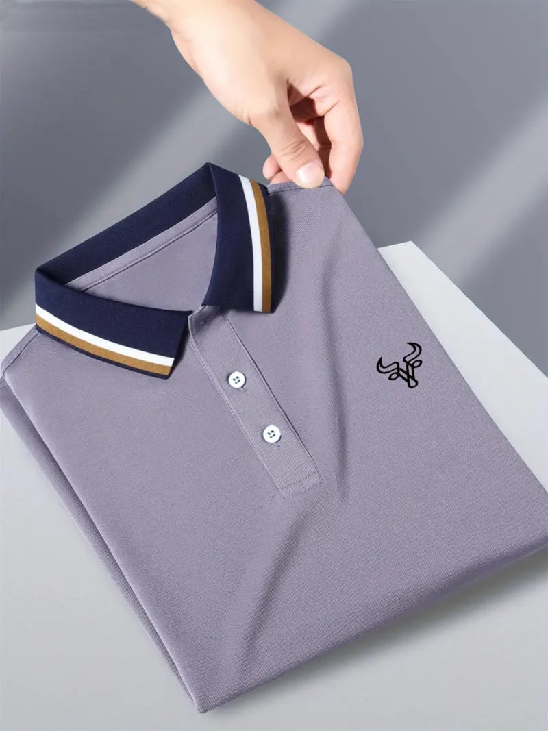 Lymio Men T-Shirt || T-Shirt for Men || Polo T Shirt (Polo-81-Purple-XL) - Image 4