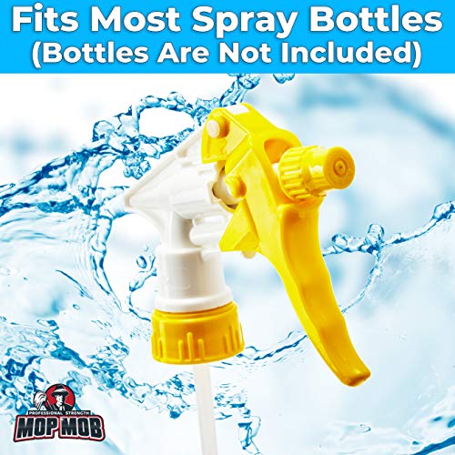 Mop Mob Leak-Free, Chemical Resistant Spray Head 5 Pk Industrial Spray Heads Only (No Bottles) for Auto/Car Detailing, Window Cleaning and Janitorial Supply. Heavy Duty Low-Fatigue Trigger and Nozzle. - Image 4