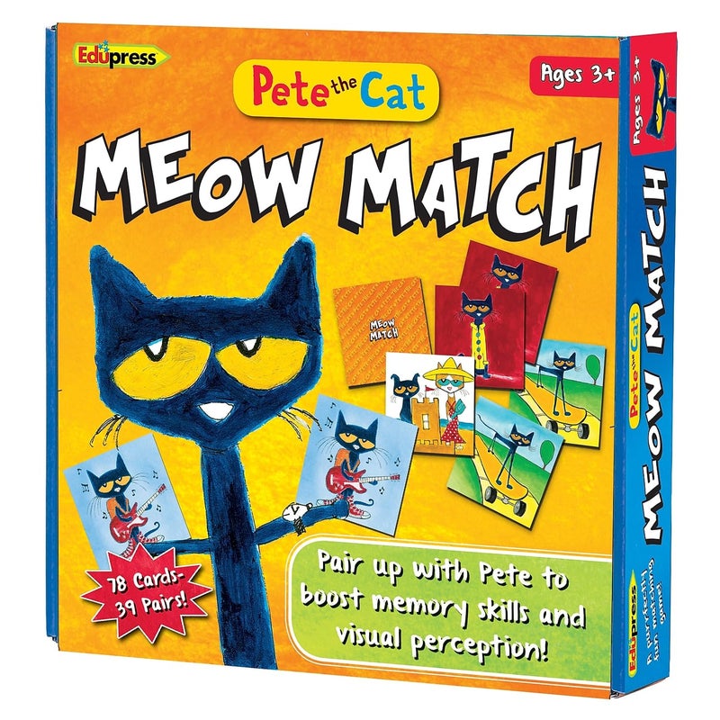 Edupress Pete the Cat Meow Match Game - 62075 - Image 1