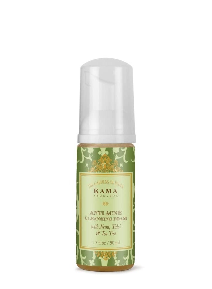 Kama Ayurveda Anti Acne Cleansing Foam 50ml - Image 1