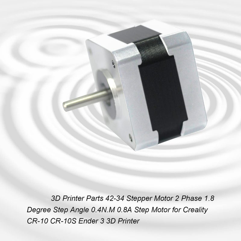 1.8 Degree Step Angle NEMA 17 Stepper Motor with 0.4N.M Torque 0.8A for CR10 CR10S Ender 3 3D Printer Parts - Image 2