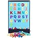CHEFAN Felt Board Large Flannel Board for Wall 104 Felt Letters 32 X 22 Interactive Storytelling Play Learning for Home Classroom Use2 Sets of UppercaseLowercase Letters - Image 2