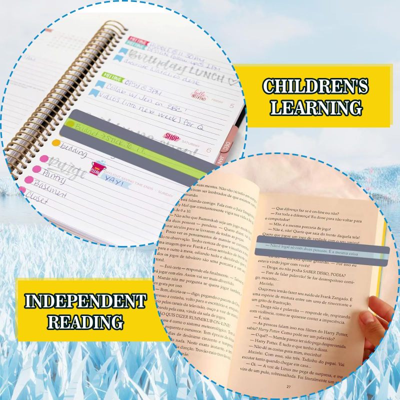 Colored Reading Overlay Sheets: 20-Piece PET Set With 6 Colors, Glare-Reducing - Line-Tracking Visual Stress Relief, Dyslexia Reading Tools For Kids, Adults And Classroom Use - Image 4