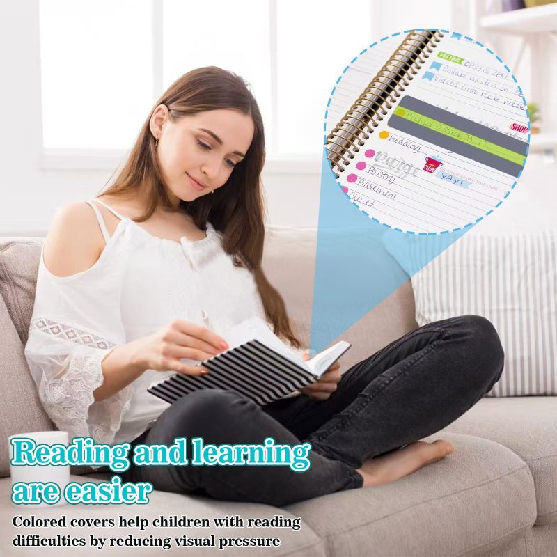 Colored Reading Overlay Sheets: 20-Piece PET Set With 6 Colors, Glare-Reducing - Line-Tracking Visual Stress Relief, Dyslexia Reading Tools For Kids, Adults And Classroom Use - Image 5