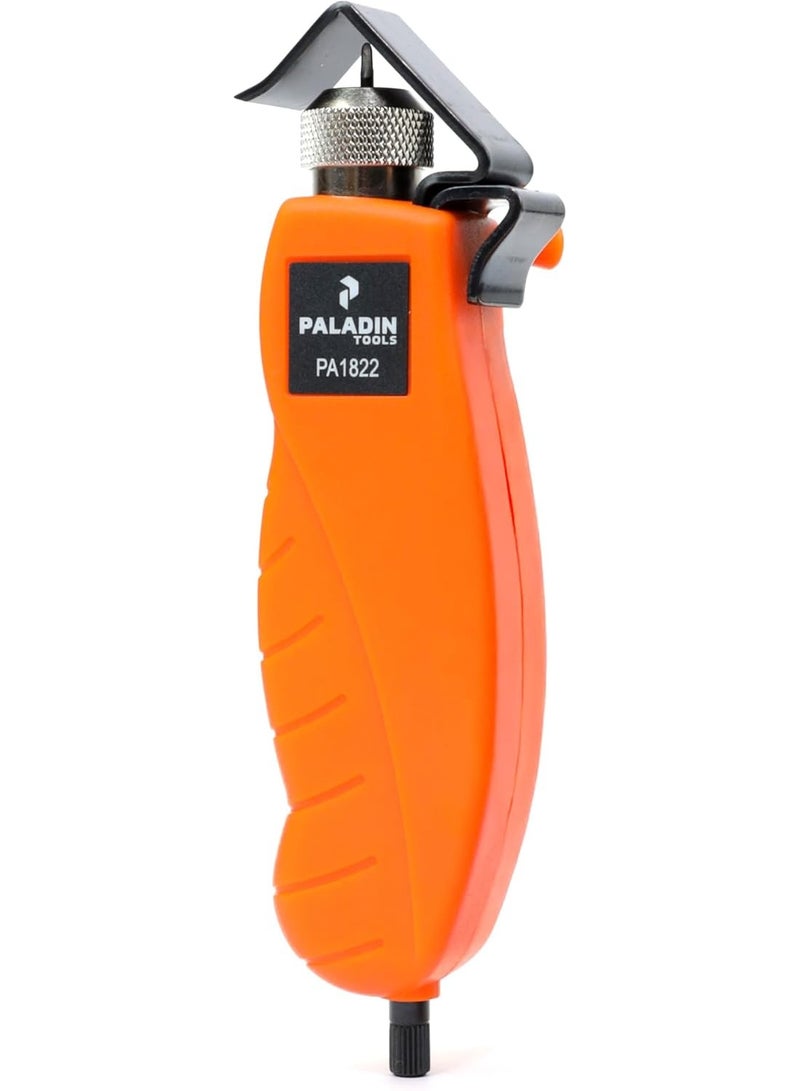 Paladin Paladin Tools PA1822 Round Cable Stripper Tool for Precise Cable Jacket Removal - Adjustable Cable Slitter 3/16" to 1" (4.5-25 mm)  - Image 1
