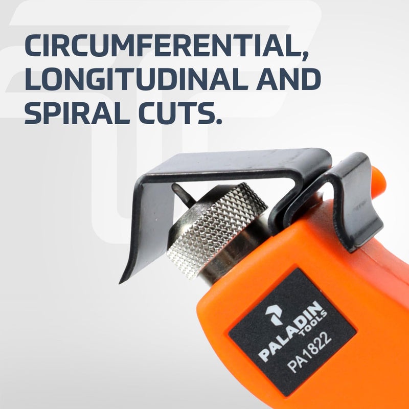 TEMPO Paladin Tools PA1822 Round Cable Stripper Tool for Precise Cable Jacket Removal - Adjustable Cable Slitter 3/16" to 1" (4.5-25 mm) - Image 3