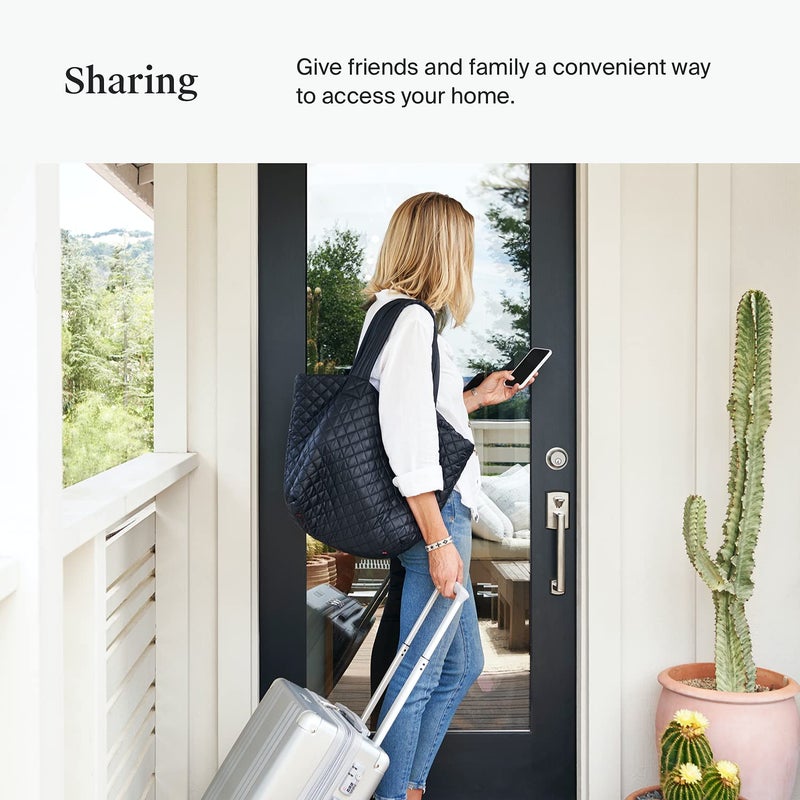 Level قفل ليفل الذكي - أصغر قفل ذكي في العالم - تطبيق ليفل لنظامي iOS و Android - يعمل مع Apple Home (نيكل ساتين) - Image 4