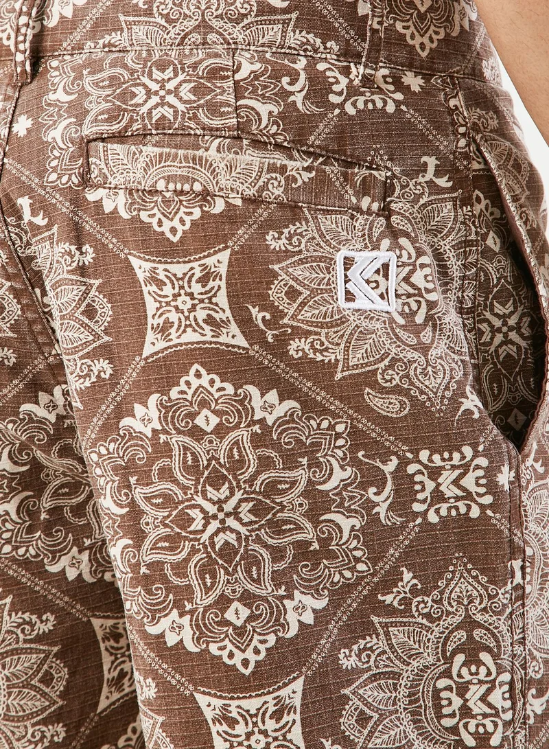 Karl Kani Small Signature Washed Ribstop Cargo Pants