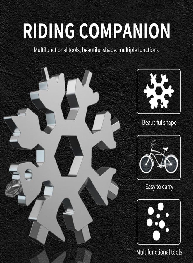 Geek Lab 18in1 Snowflake Multi Tool, Portable, Stainless Steel Heavy Duty Kit. Multitool, Hex Wrench, Screwdriver, Allen Wrench, Camping tool, Bottle Opener, Flat Screwdriver/Wrench. - Image 5