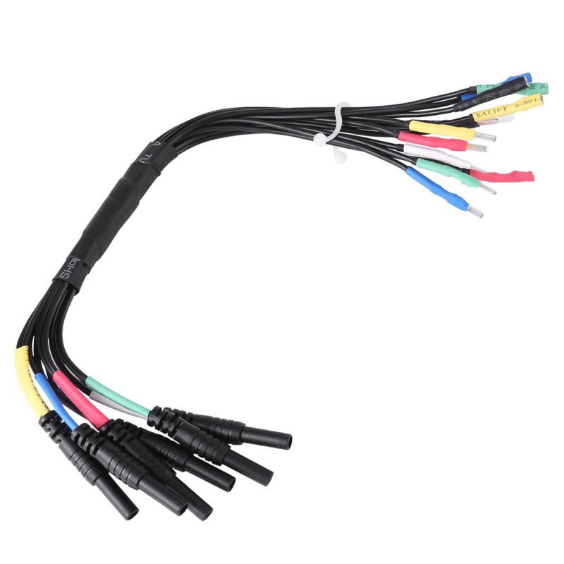 Hantek 6 Channel Multifunctional Lead With 4 Connector Sizes For Engine Diagnosis - Breakout Leads For Automotive Wiring Harness - Oscilloscope Input Port for Signal Reading - Image 1
