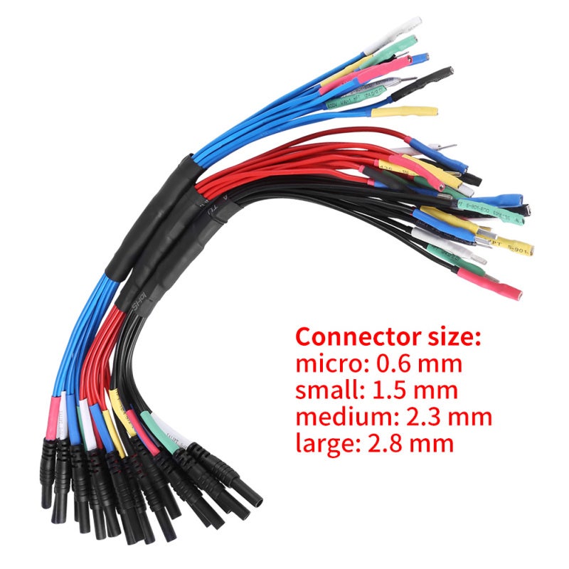 Hantek 6 Channel Multifunctional Lead With 4 Connector Sizes For Engine Diagnosis - Breakout Leads For Automotive Wiring Harness - Oscilloscope Input Port for Signal Reading - Image 5