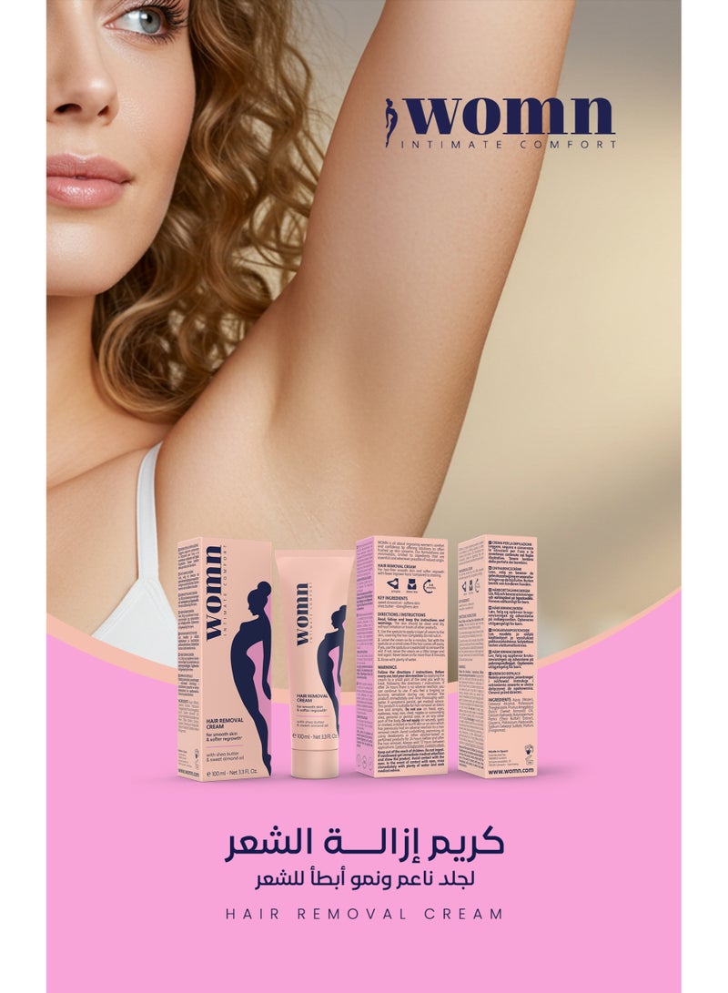 وومن كريم إزالة الشعر WOMN للنساء، 100 مل - Image 2