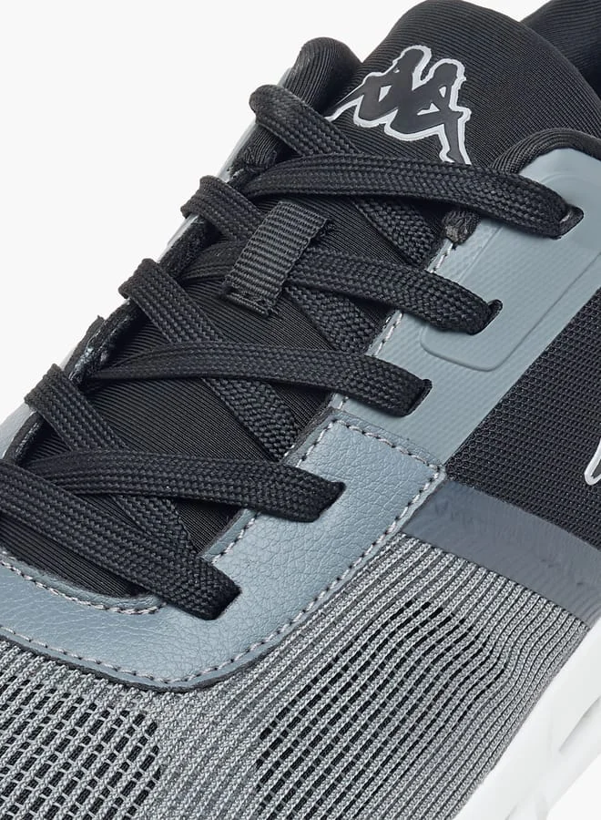 Kappa Men's Logo Print Sports Shoes with Lace-Up Closure