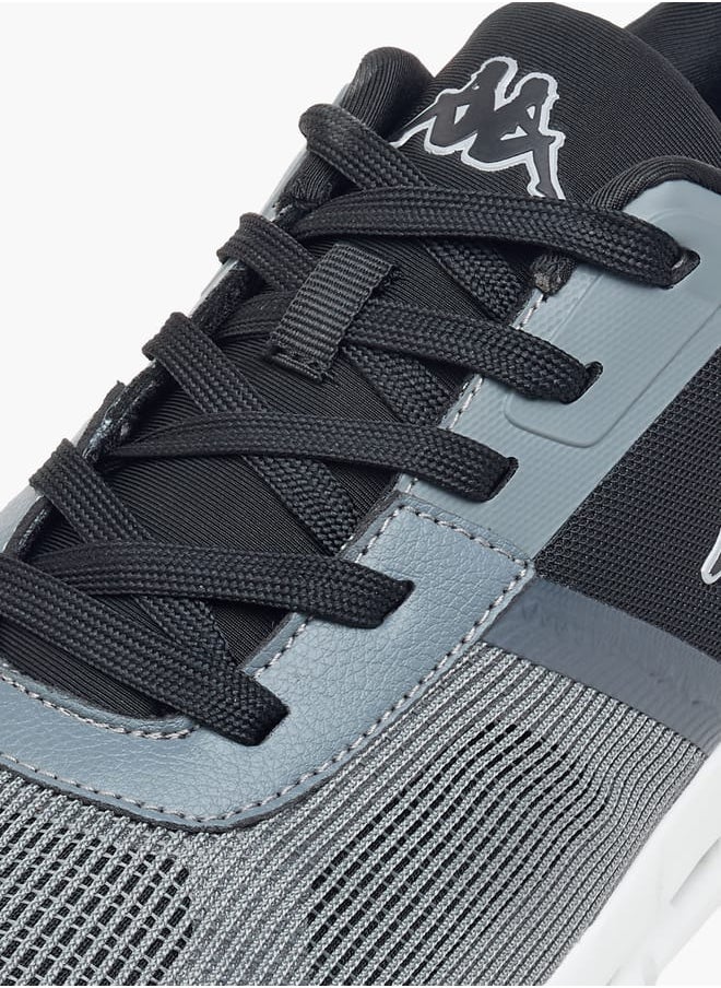 Kappa Men's Logo Print Sports Shoes with Lace-Up Closure  - Image 4
