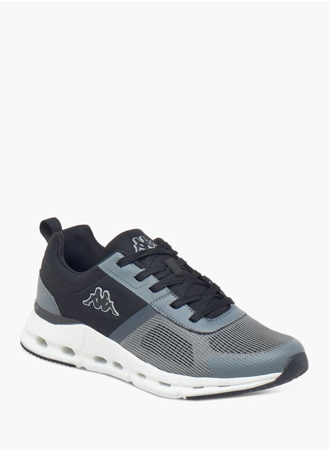 Kappa Men's Logo Print Sports Shoes with Lace-Up Closure  - Image 2