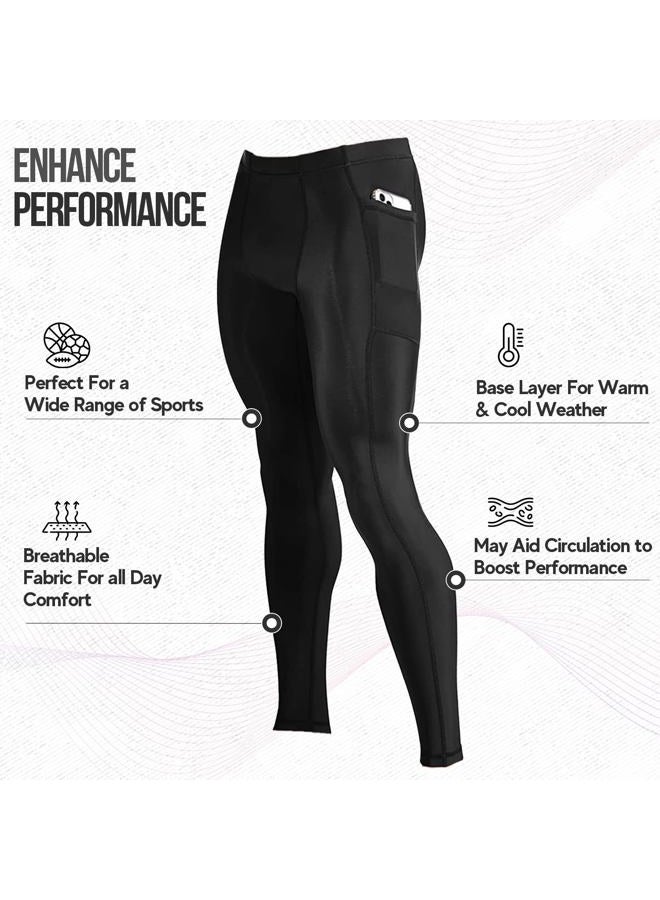 CompressionZ Compression Pants Men Running Tights Mens Leggings for Sports - Image 3