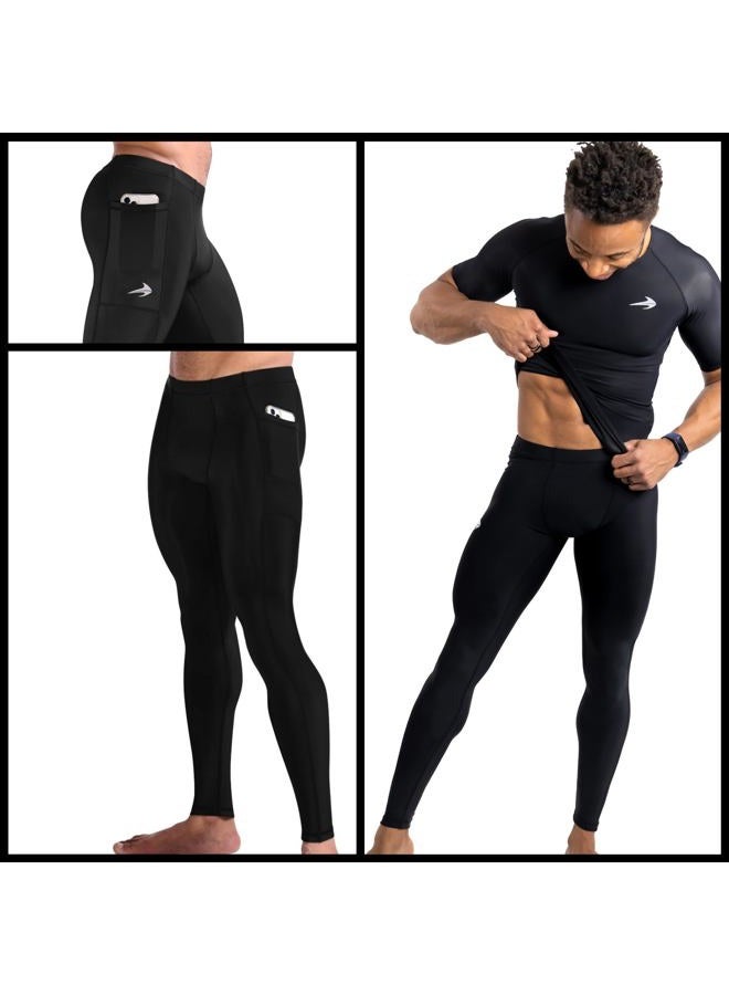 CompressionZ Compression Pants Men Running Tights Mens Leggings for Sports - Image 2