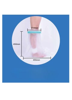 KASTWAVE Adult Foot Cast Covers for Shower, Waterproof Shower Bandage and Cast Protector for Shower and Bath Watertight Protection to Broken Surgery Foot Ankle Wound and Burns Reusable 