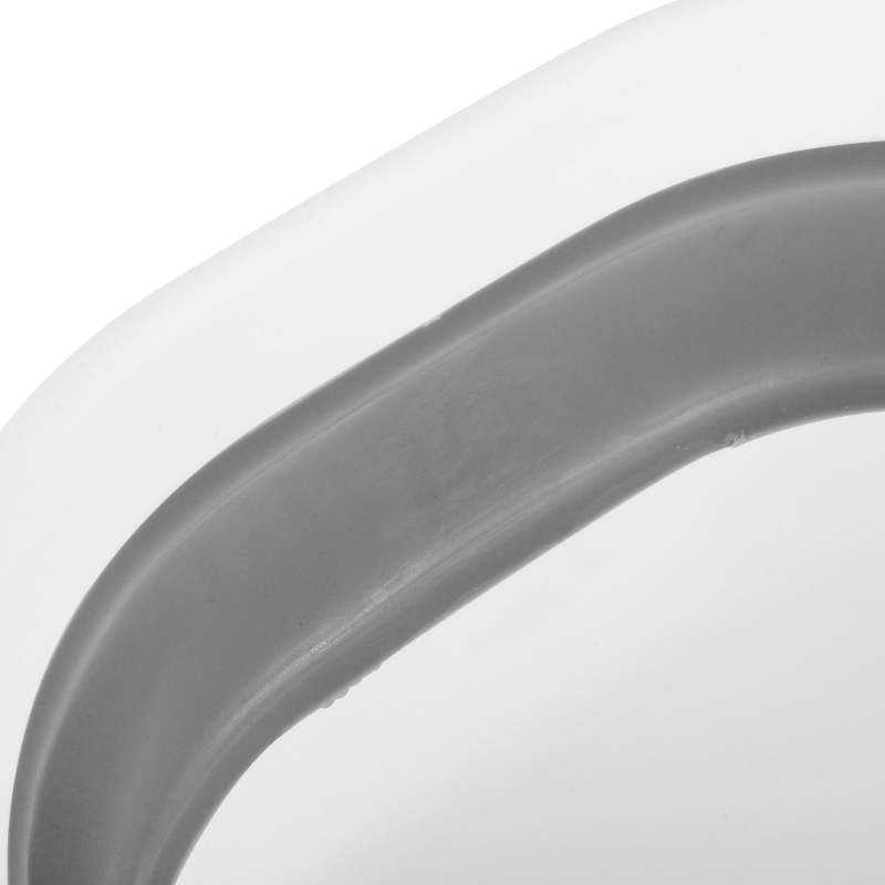 Foldable Face Washing Basin: 9.84 X 9.13 X 3.54 In 0.69 Lb Grey Compact Design - Portable Wash Basin for Travel Camping Outdoor Use - Image 4