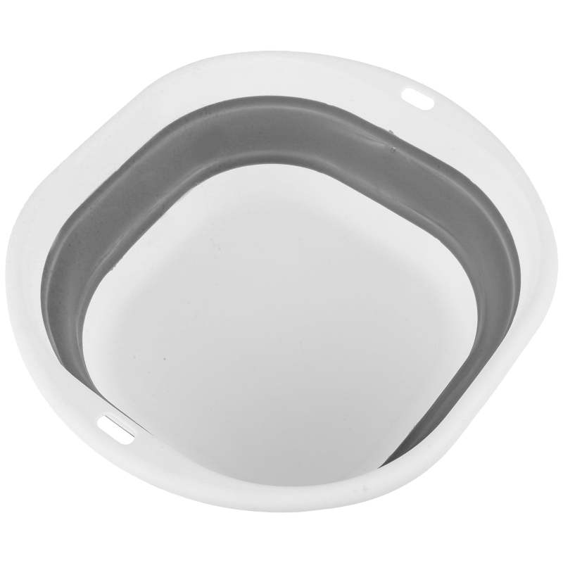 Foldable Face Washing Basin: 9.84 X 9.13 X 3.54 In 0.69 Lb Grey Compact Design - Portable Wash Basin for Travel Camping Outdoor Use - Image 5
