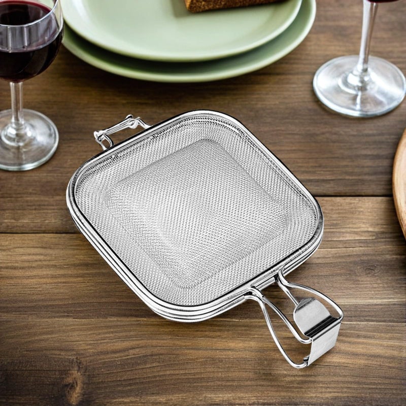 Silver Sandwich Toaster Clip Baking Holder For Oven Grill And BBQ - Image 4