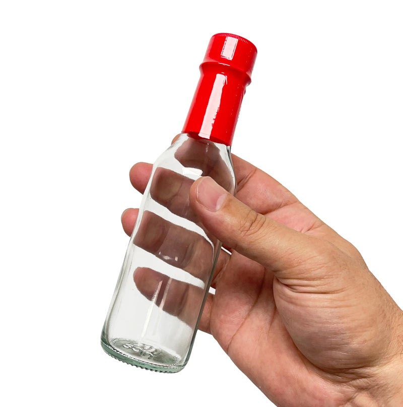 Nicebottles Hot Sauce Bottles With Red Caps & Shrink Bands  5 Oz - Case Of 24 - Image 2