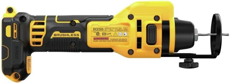 DEWALT 20V MAX XR Brushless Drywall CutOut Tool Tool Only DCE555B - Image 4