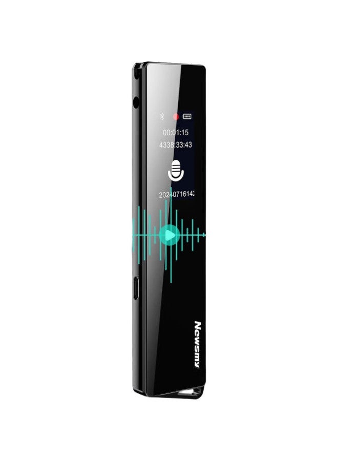 Newsmy Newman Smart Voice Recorder V03 Pro 32Gb Bluetooth Version, Meeting Recording To Text, Simultaneous Interpretation, Voice Note-Taking, Professional-Grade Noise Reduction, One-Button Recording, Matte Black - Image 2
