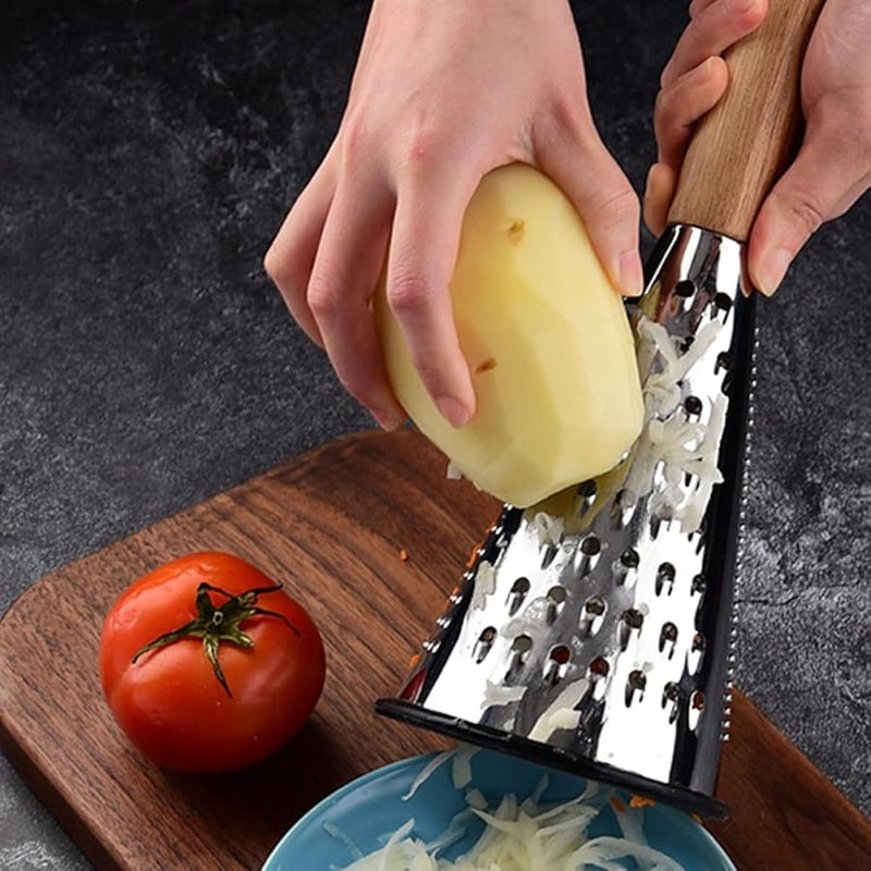 Unomor Stainless Steel Cheese Slicer And Multipurpose Grater For Fruit Lemon Melon - Image 4
