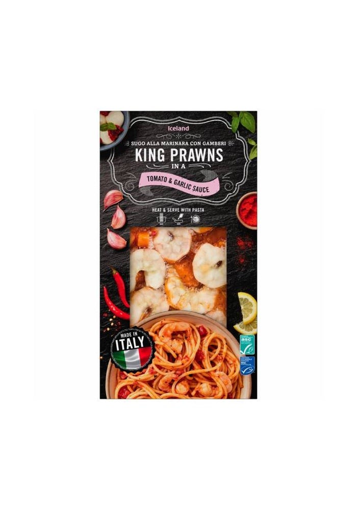 King Prawns in Tomato & Garlic Sauce - 300g