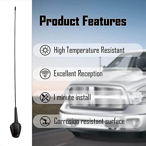 Detachi Car Audio Radio FM/AM Roof Antenna Compatible with Cars Swift, Dzire, Ritz, Kuv 100, Estilo, A-Star, Vista, Tuv 300, Palio, Punto, Quanto, Ertiga, Kwid, Manza, Indigo, Enjoy (50 CM APX) - Image 2