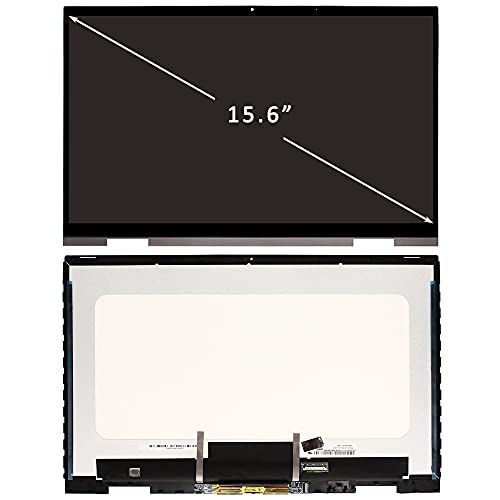 FIRSTLCD Replacement Fit for HP Envy X360 15M-EU 15-EU 15Z-EU 15M-EU0013DX 15M-EU0023DX 15-EU0033DX 15M-EU0033DX 15M-EU0043DX M45481-001 M45482-001 Touch LCD Screen Display Assembly 15.6" FHD IPSl - Image 1