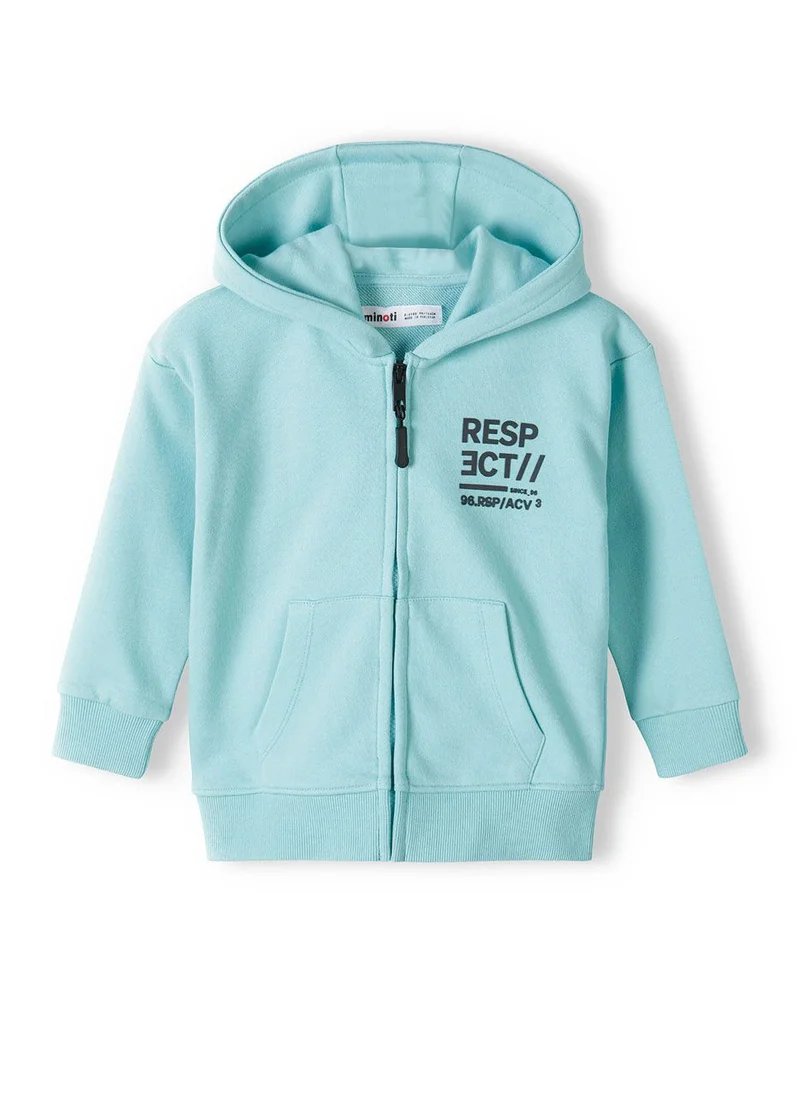 MINOTI Kids Boys Hooded Zip Thru