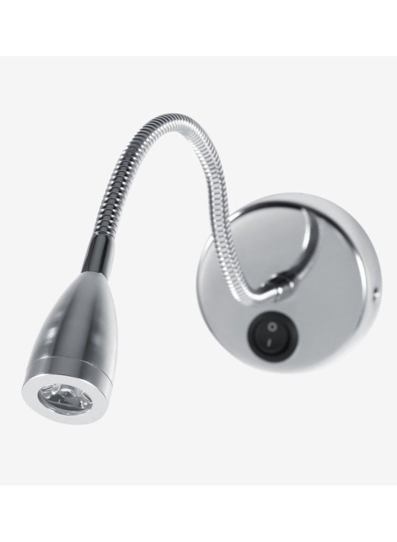 Captaintech LED Wall Reading Light Flexible Adjustable Gooseneck Bedroom Bedside Conical Wall Lamp Bedroom Headboard Light Sconce  Light with Knob Switch for Bedroom, Office, Studio(with Switch-Warm White) - Image 2