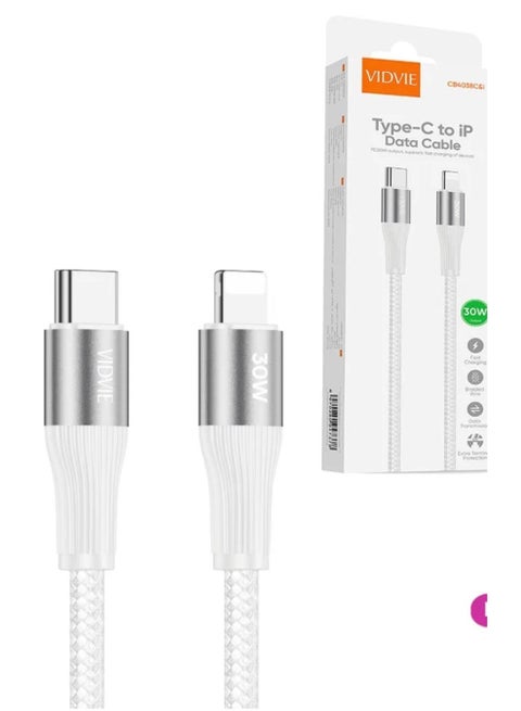 كابل شاحن 2 متر ايفون  - تايب سي الي ايفون -يدعم خاصية الشحن السريع