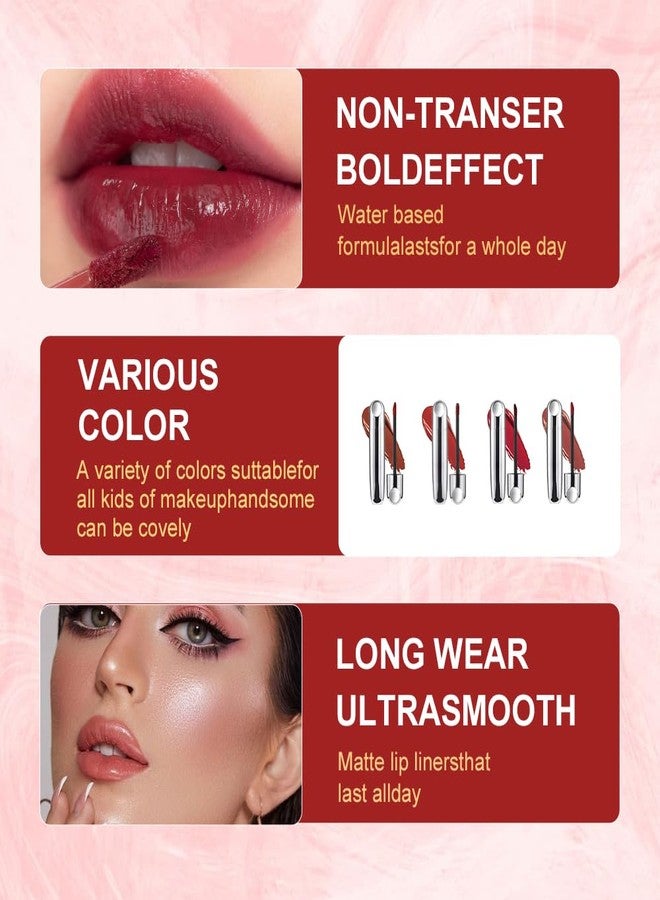 Hxssll Rose Brick Red Hydrating Lip Gloss Tint - High Shine Moisturizing Lip Glaze with Lightweight Non-Sticky Texture, Long-Lasting Glossy Red Lip Tint for Smooth Full Lips, 610# - Image 5