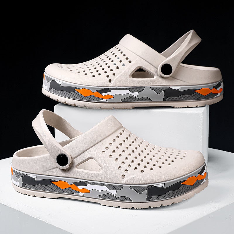 Summer Camouflage Bezel Men'S Beach Shoes Garden Shoes One-Pair Seaside Outdoor Eva Hole Shoes - Image 2