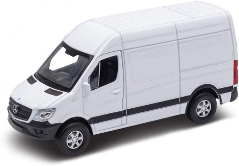 KiNSMART - Mercedes-Benz Sprinter Cargo Van 1:48 O Scale 5" Die Cast Metal Model Toy Van, Pull-Back Action (White) - Image 4