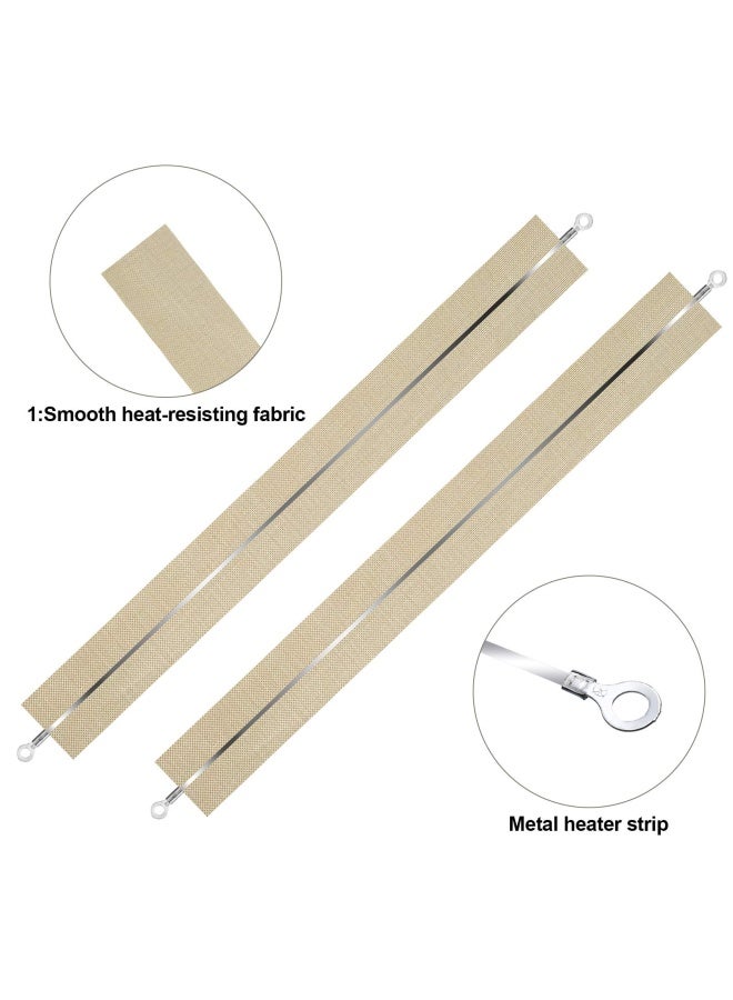 Honoson 10 Pieces Impulse Sealer Spare Repair Parts Kit Heating Element Service Heat Seal Strips Replacement Elements Compatible with F-400 FS-400 PFS-400 - Image 3