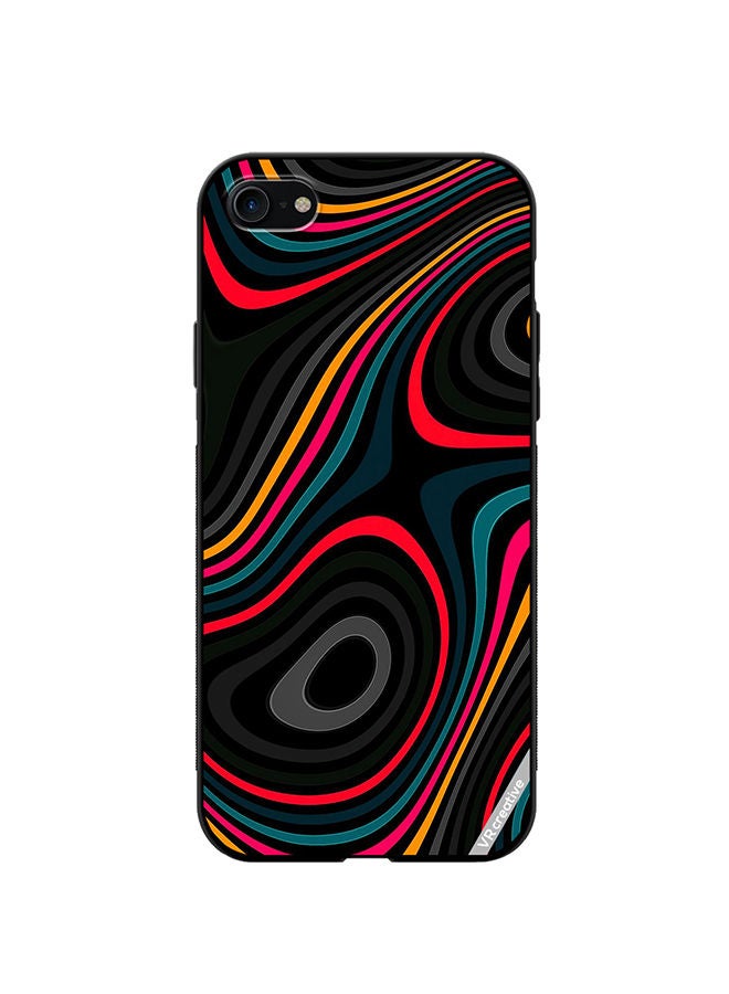 VR CREATIVE Protective Case Cover For Apple iPhone SE (2022) Abstract Design Multicolour - Image 1
