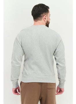 Champion Men Sportswear Fit Long Sleeve Outdoor Sweatshirts, Grey  - Image 4