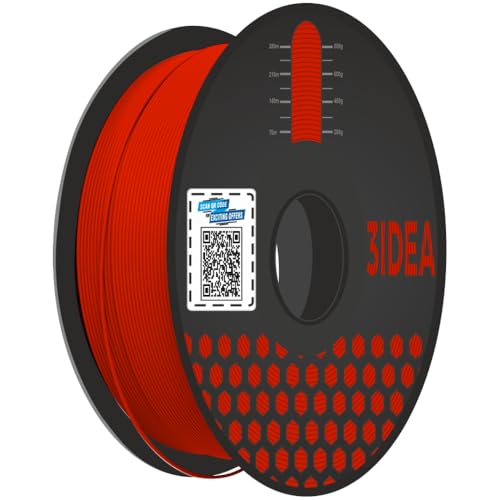 3Idea Premium Red 3D Printer Filament 1.75mm Dimensional Accuracy +/- 0.03mm Net Weight- 1 KG - Image 1