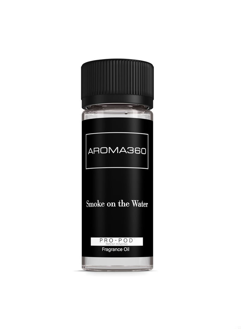 AROMA360 Smoke On The Water Pro-Pod Oil Blend - Hotel Inspired for Luxury Essential Oil Diffusers - Aromatherapy Scent Diffuser Oil - Bergamot, Ginger, and Vanilla  - Image 1
