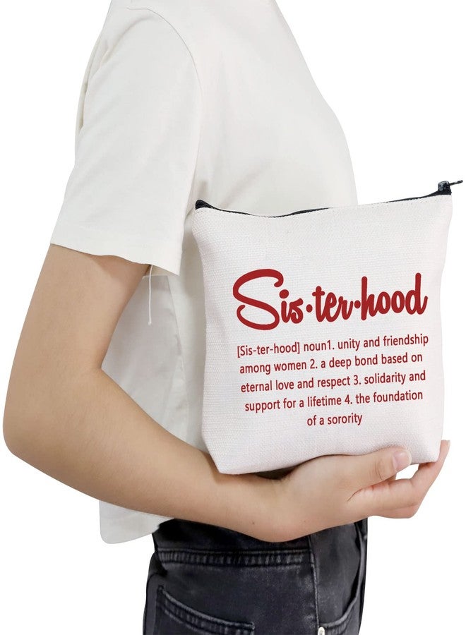 POFULL Sorority Gift Sorority Sister Makeup Bag Sorority Paraphernalia Girls Gift (Red bag) - Image 5