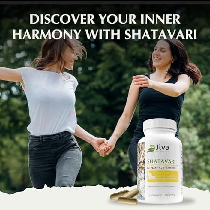 Jiva Botanicals Shatavari Supplement 1200mg - Shatavari Root Powder for Normal Hormonal Balance and Normal Energy Levels - Made in The USA - Non GMO, Vegan - 120 Capsules (Pack of 1) - Image 4