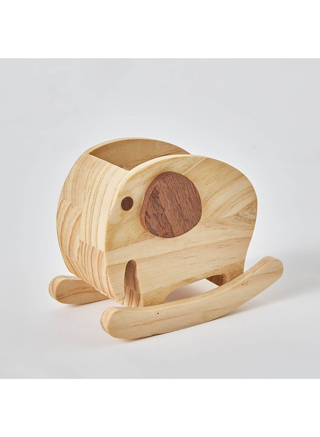 Home Box Elephant Wood Pen Stand 14 x 11 x 7.8 cm  - Image 5